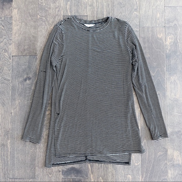 Athleta Tops - Athleta Striped High Low Long Sleeve Shirt
